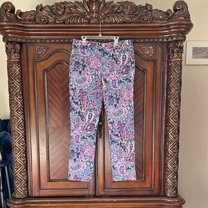 Ralph Loren Colorful Paisley Print Pants
